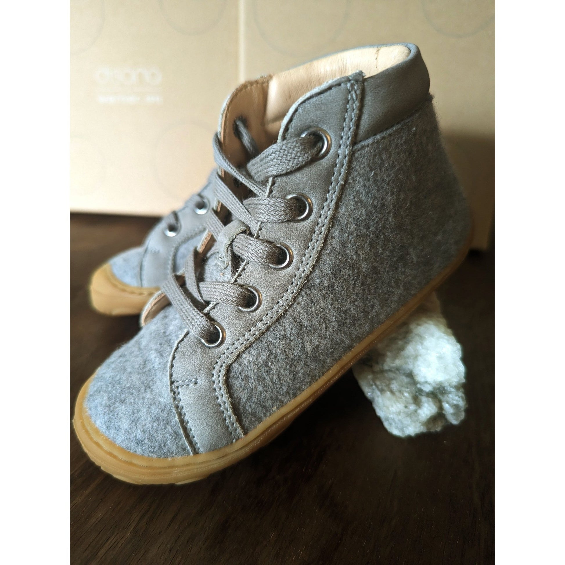 Disana - Organic - Wool Kids Shoes - Natural Rubber Soles - Laced - Nature's Wild Child