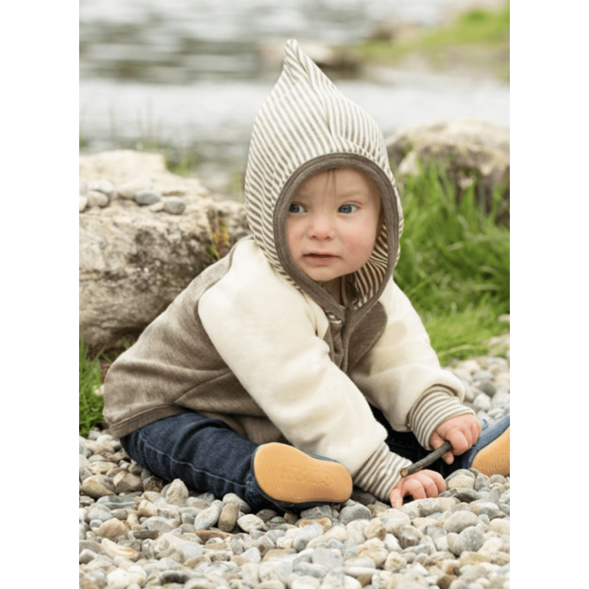 Engel - Organic Merino Terry Baby Jacket - Nature's Wild Child