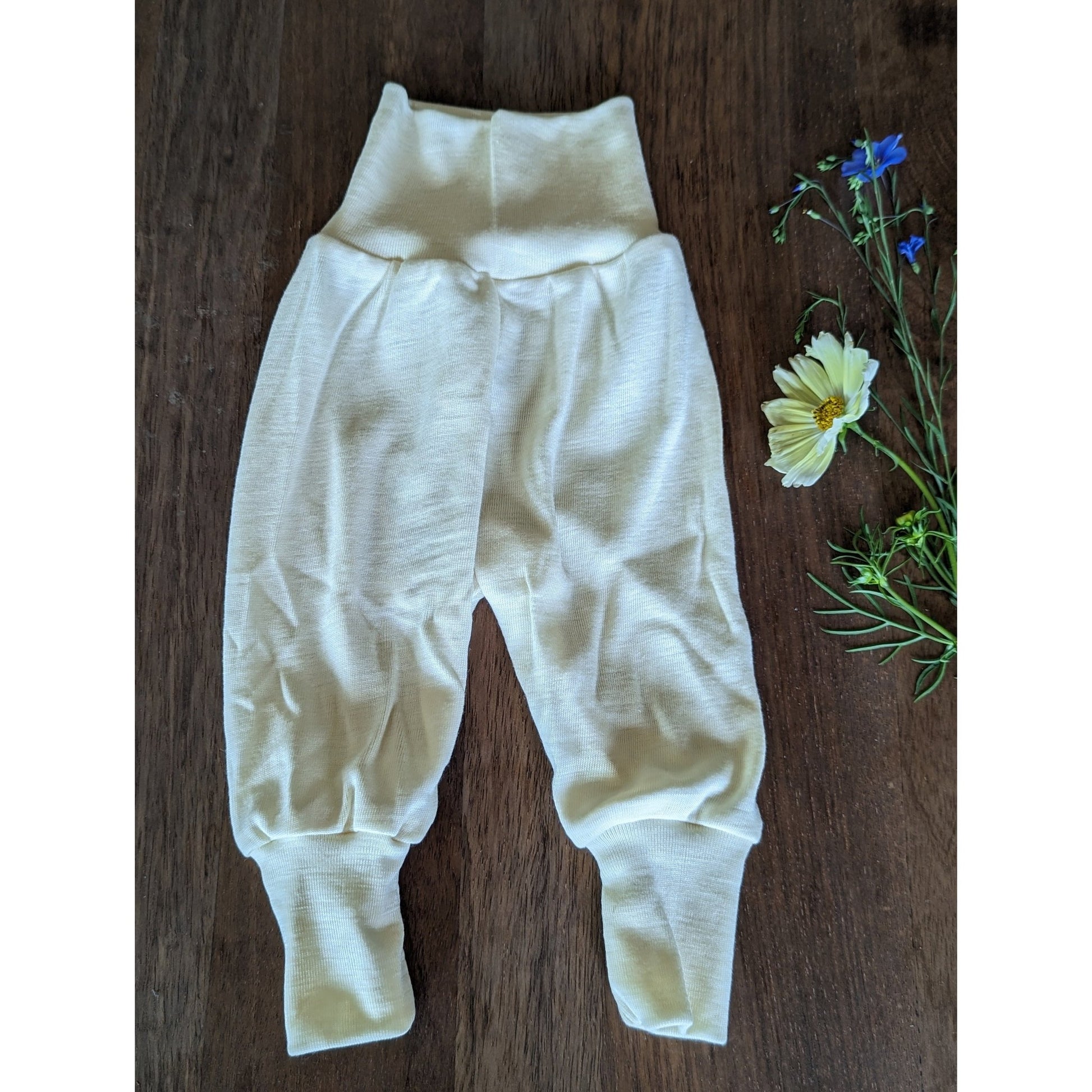 Engel Merino Wool/Silk Kids Leggings Walnut - Merino Wool Clothes