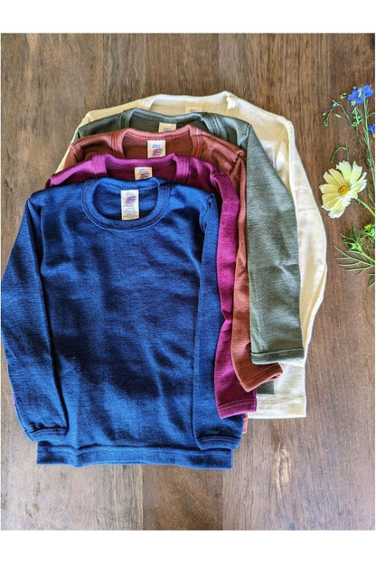 Engel - Organic Merino Wool Silk - Kids Long Sleeve Top (1 - 8 years) - Nature's Wild Child
