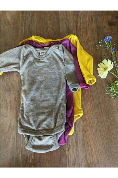 Engel - Organic Merino Wool Silk Onesies - Long Sleeves - Nature's Wild Child