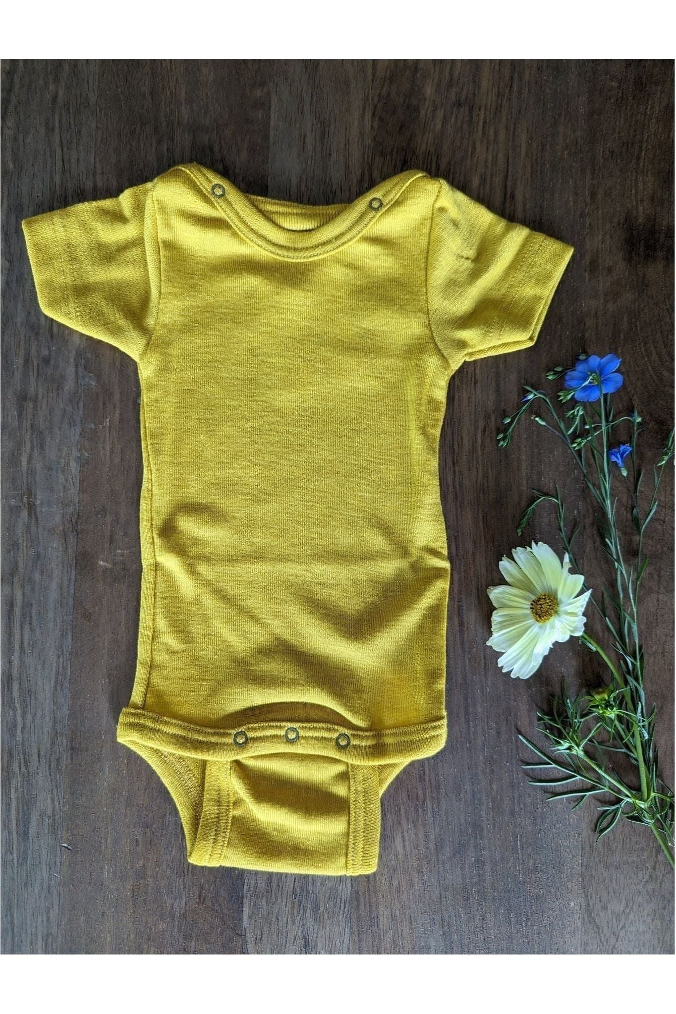 Engel - Organic Merino Wool Silk Onesies - Short Sleeves - Nature's Wild Child