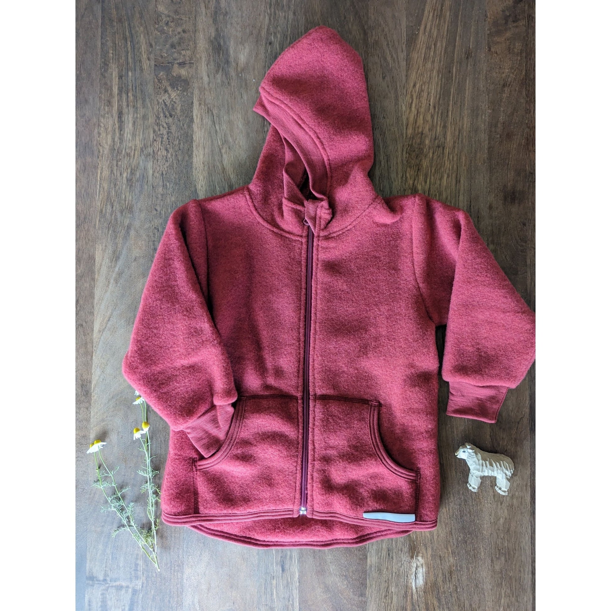 Engel - Organic Wool Fleece Jacket for Kids (5-10 years - 2 colors) - Nature's Wild Child