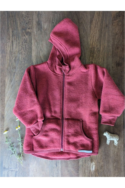 Engel - Organic Wool Fleece Jacket for Kids (5-10 years - 2 colors) - Nature's Wild Child