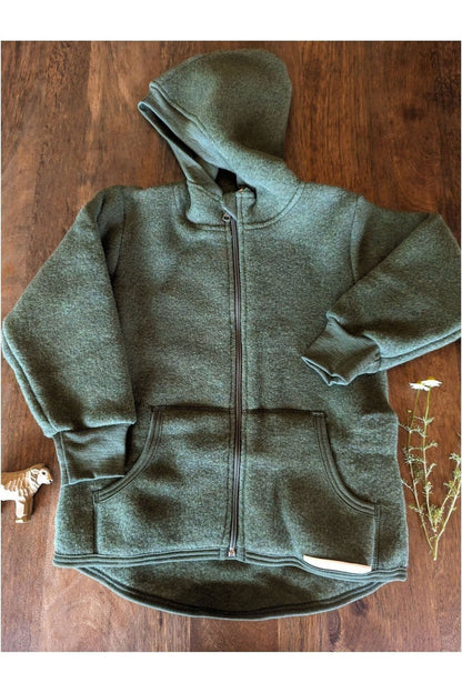 Engel - Organic Wool Fleece Jacket for Kids (5-10 years - 2 colors) - Nature's Wild Child