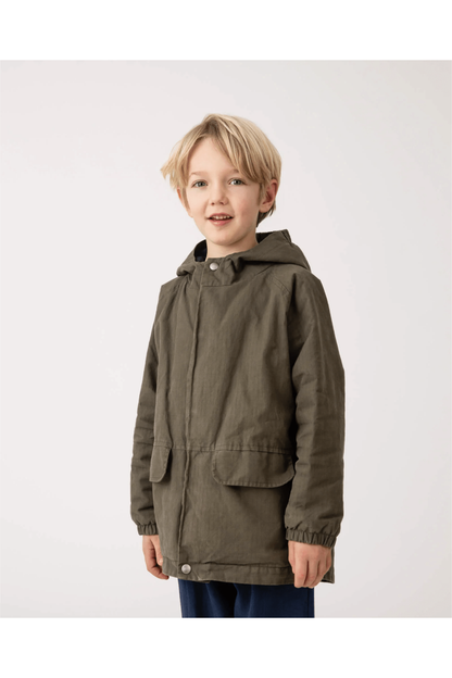 Insulated Organic Cotton Waxed Canvas - Rain Jacket - Nature's Wild Child
