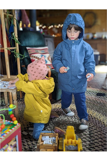 Insulated Organic Cotton Waxed Canvas - Rain Jacket - Nature's Wild Child