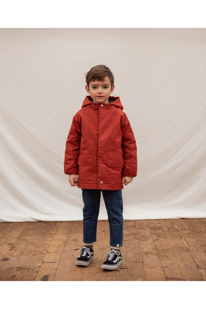 Insulated Organic Cotton Waxed Canvas - Rain Jacket - Nature's Wild Child