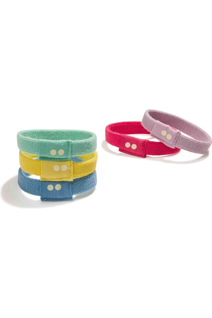 Kooshoo Organic Cotton and Natural Rubber Hair Ties - Flat - Nature's Wild Child