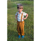 Linen Pants with Suspenders - Mustard - Nature's Wild Child