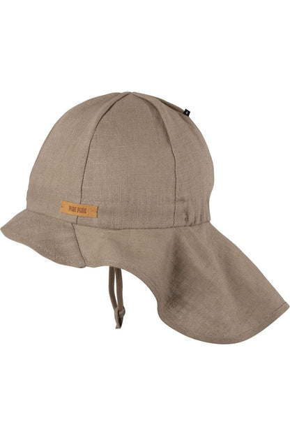 Linen Sun Hat with Neck Protection - Baby and Kids (4 colors) - Nature's Wild Child