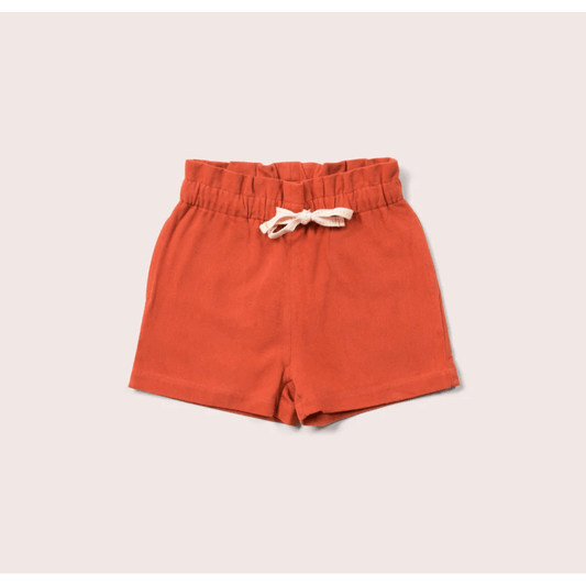 Little Green Radicals - GOTS Organic Cotton Shorts - Earthy Red (12 months to 8 years) - Nature's Wild Child