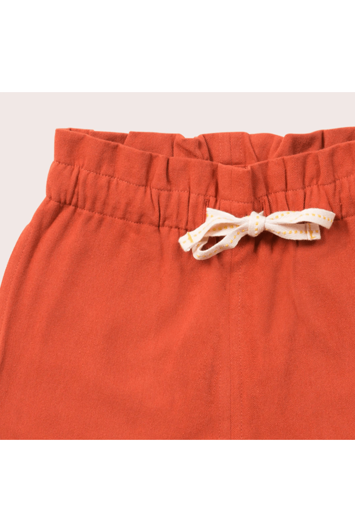 Little Green Radicals - GOTS Organic Cotton Shorts - Earthy Red (12 months to 8 years) - Nature's Wild Child