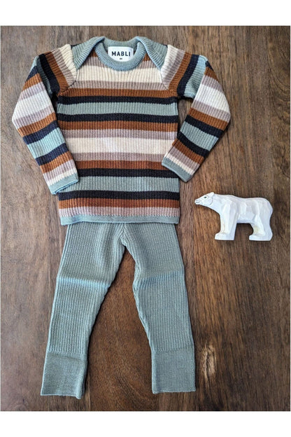 Mabli - Merino Baby and Kids Leggings - Sylfaen Skinnny Legs - Nature's Wild Child