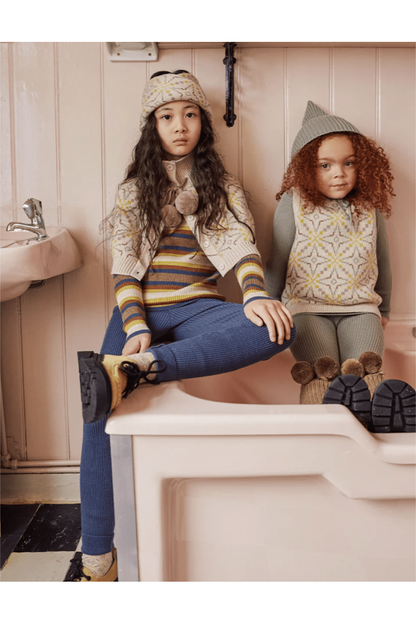 Mabli - Merino Baby and Kids Leggings - Sylfaen Skinnny Legs - Nature's Wild Child