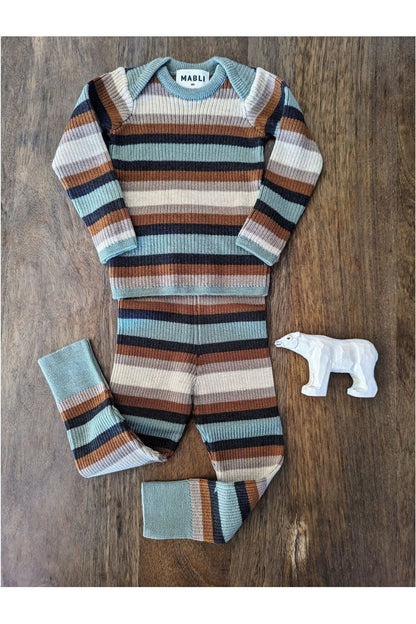 Mabli - Merino Baby and Kids Leggings - Sylfaen Skinnny Legs - Nature's Wild Child