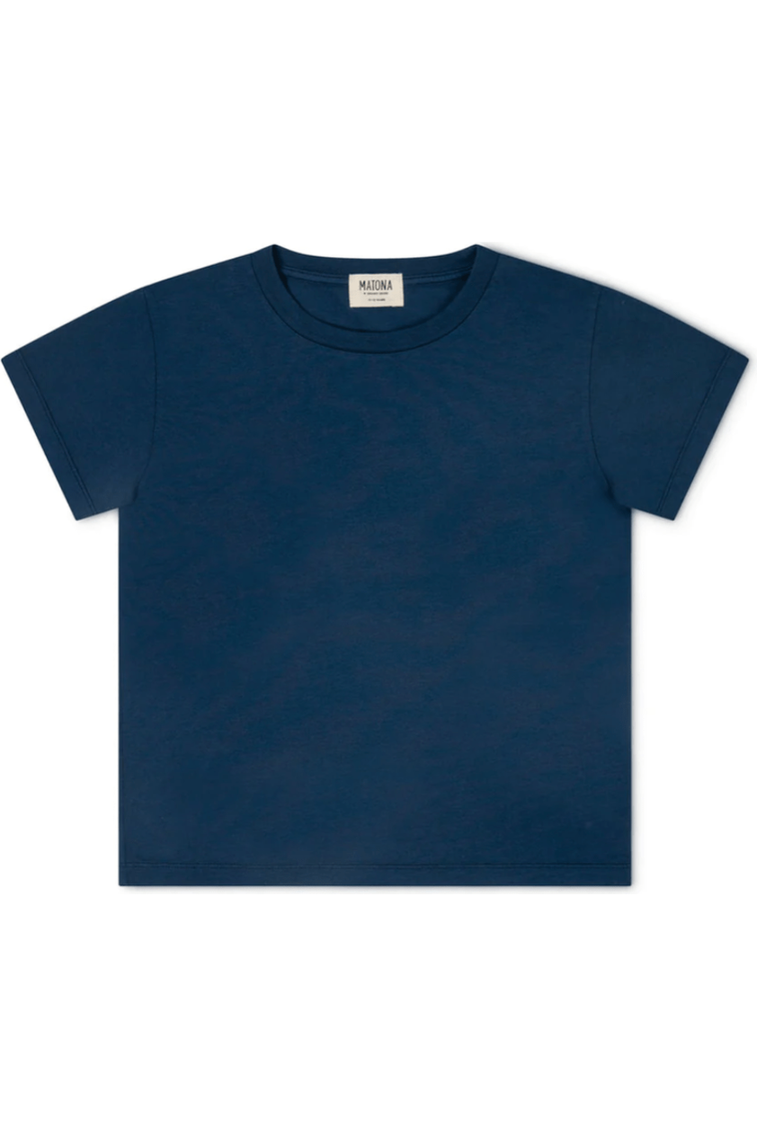 Matona - GOTS Organic Cotton Kids Classic T-Shirt - Navy (1-8 years) - Nature's Wild Child