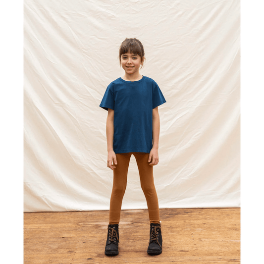 Matona - GOTS Organic Cotton Kids Classic T-Shirt - Navy (1-8 years) - Nature's Wild Child