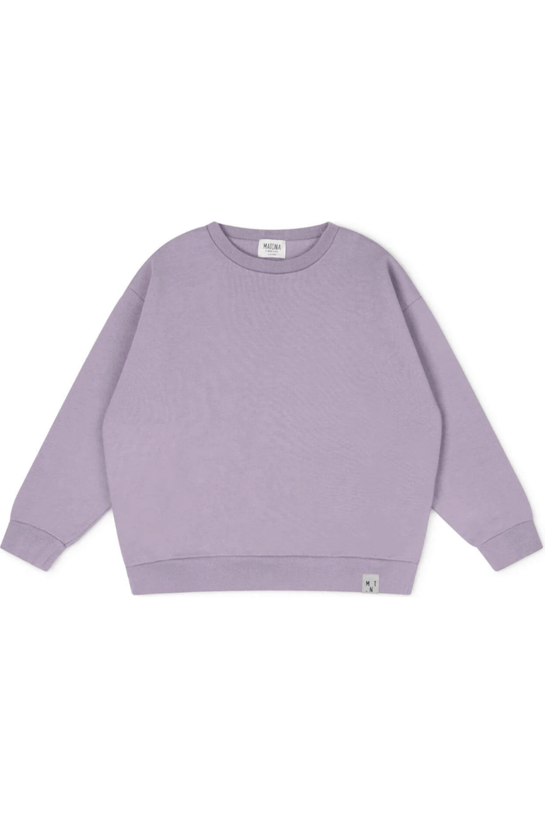 Matona - Organic Cotton Kids Sweatshirt - Lilac (1-10 years) - Nature's Wild Child