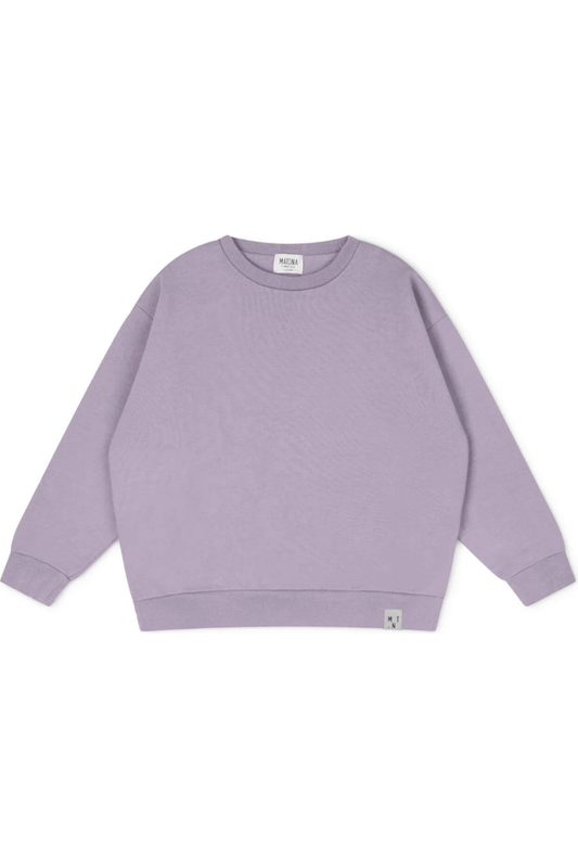 Matona - Organic Cotton Kids Sweatshirt - Lilac (1-10 years) - Nature's Wild Child