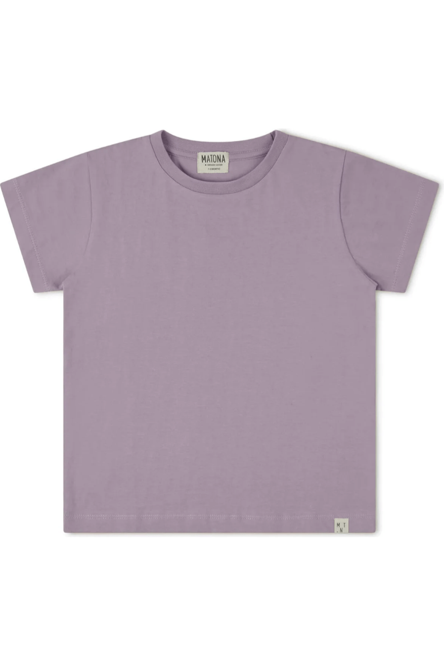 Matona - Organic Cotton Kids T-Shirt - Lilac (1-8 years) - Nature's Wild Child