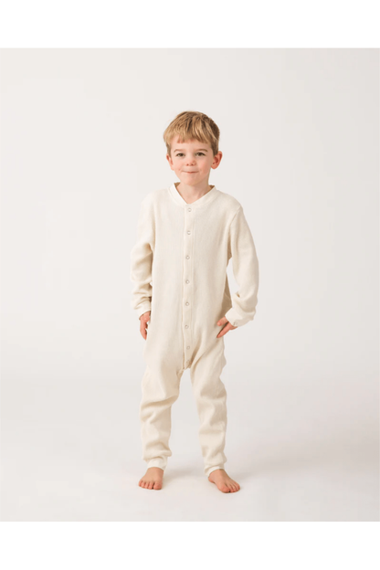 Matona - Organic Cotton - Waffle Pajamas (Babies to Kids) - Nature's Wild Child
