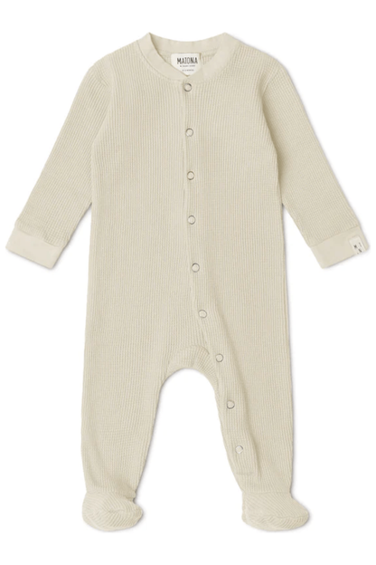 Matona - Organic Cotton - Waffle Pajamas (Babies to Kids) - Nature's Wild Child
