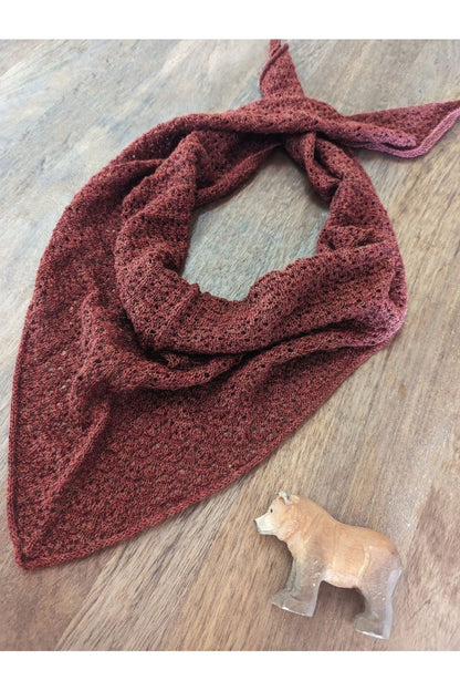 My Alpaca Copenhagen - Baby Alpaca - Adult Triangle Scarf - Nature's Wild Child