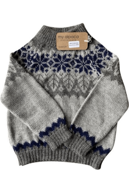 My Alpaca Copenhagen - Baby Alpaca Snowflake Sweater - Nature's Wild Child
