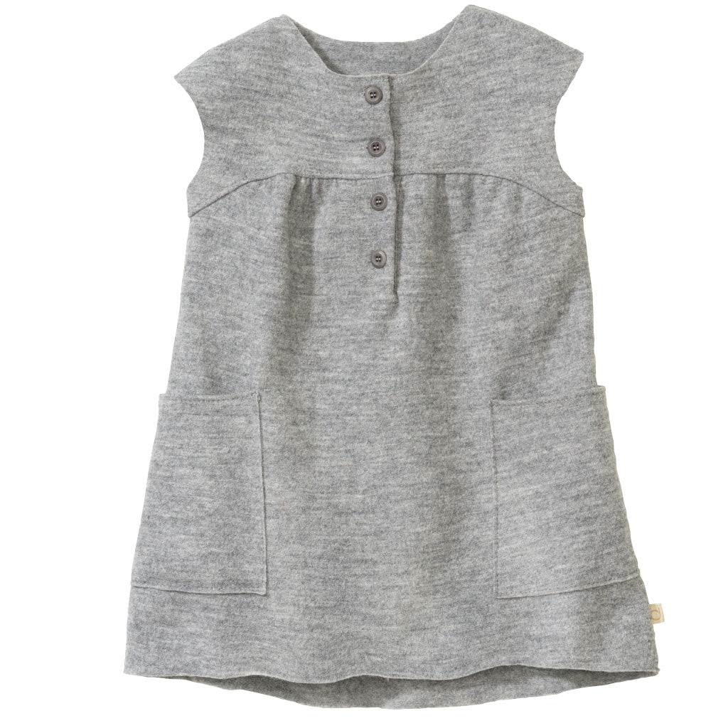 Organic Boiled Wool Dress (12 months - 6 years) - Nature's Wild Child