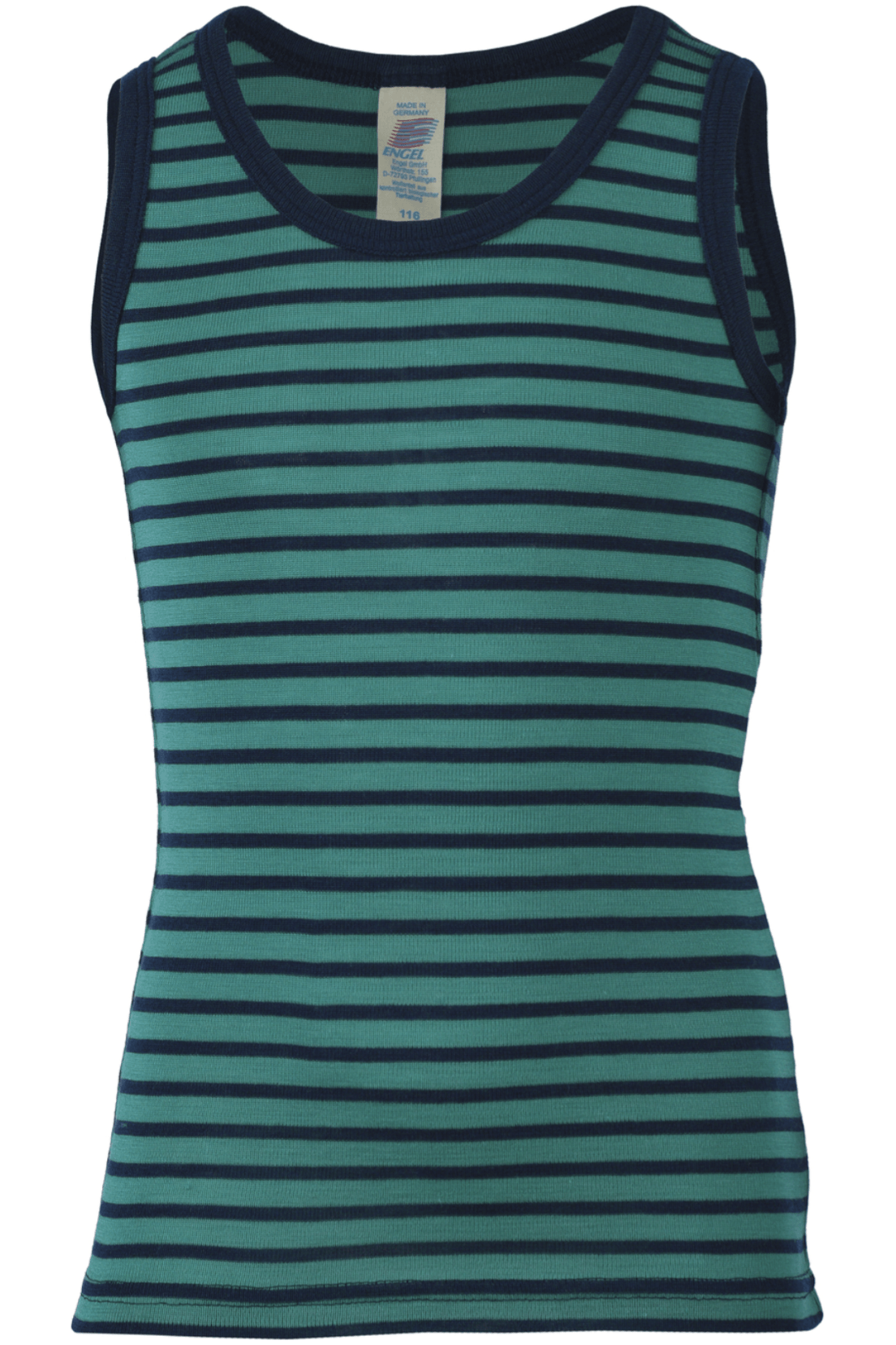 Organic Merino Wool Silk Tank Top - Toddlers and Kids - Stripes - Nature's Wild Child