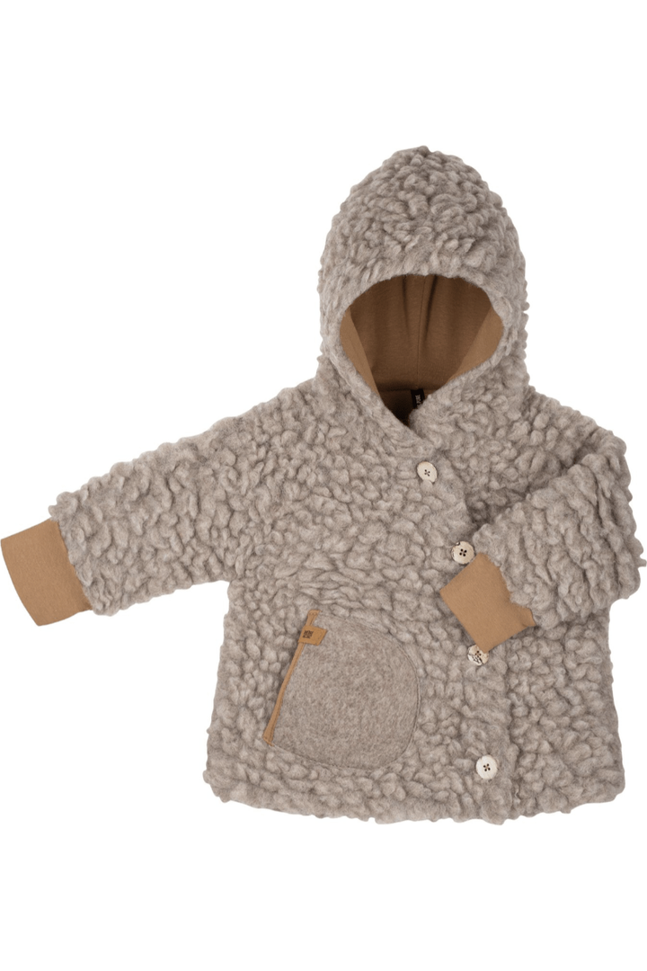 Pure Pure - Organic Wool and Tencel Plush Kids Coat - Nature's Wild Child