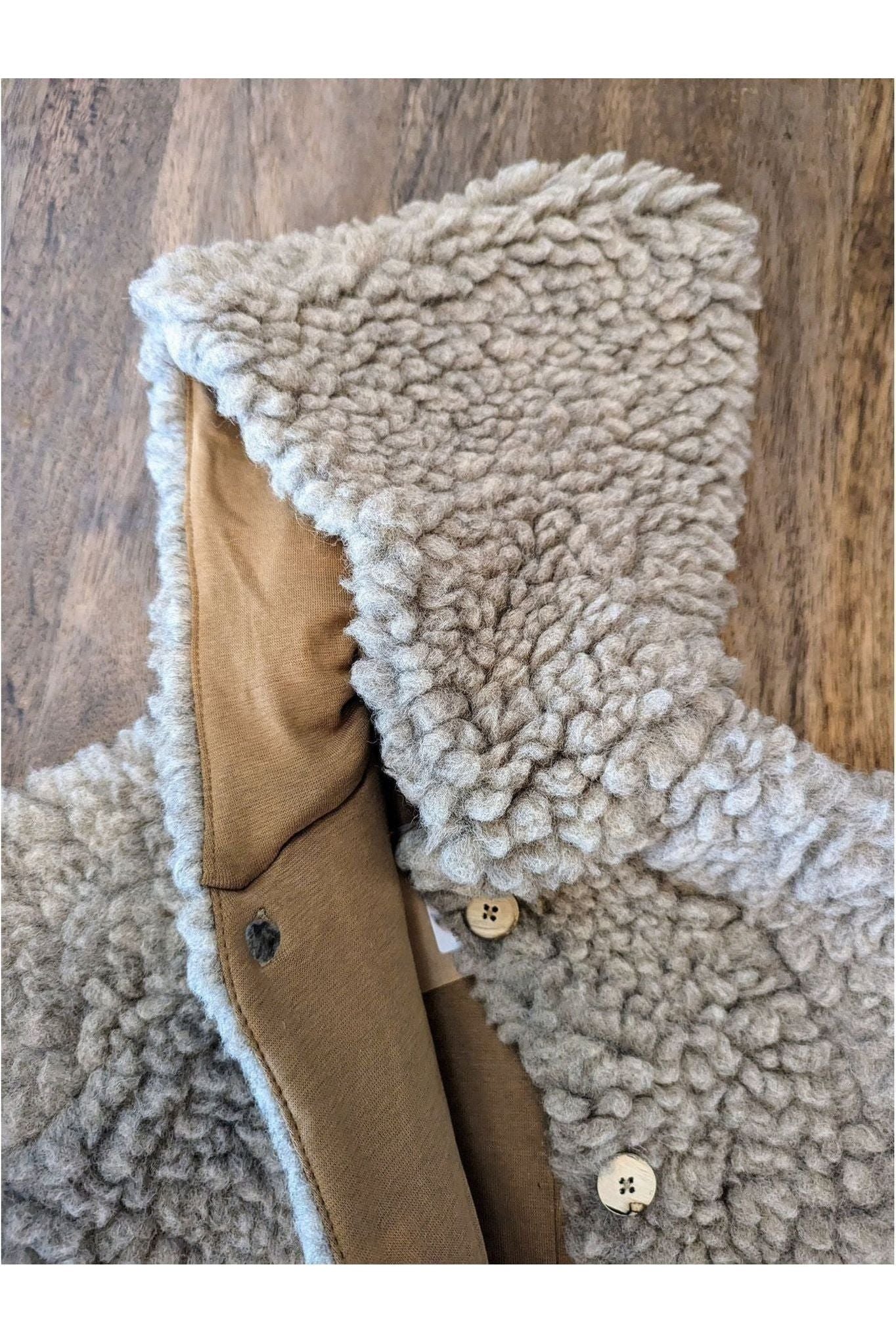 Pure Pure - Organic Wool and Tencel Plush Kids Coat - Nature's Wild Child