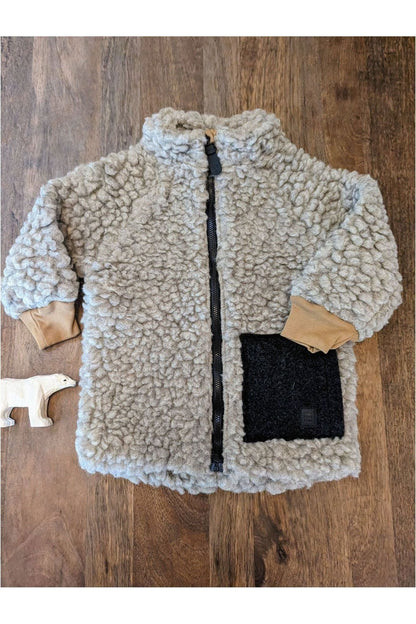 Pure Pure - Organic Wool and Tencel Plush Kids Jacket - Nature's Wild Child