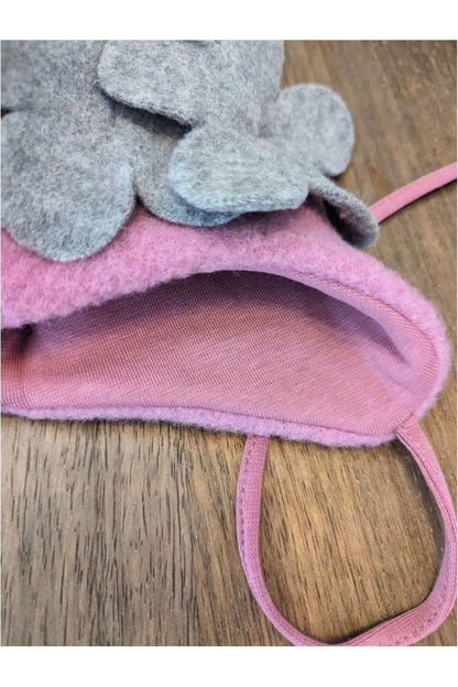 Pure Pure - Organic Wool Fleece Hat - Flower - Nature's Wild Child
