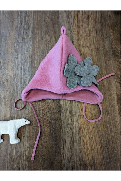 Pure Pure - Organic Wool Fleece Hat - Flower - Nature's Wild Child