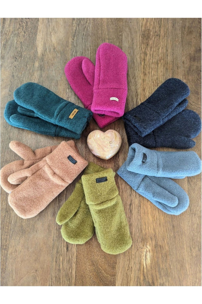 Pure Pure - Organic Wool Fleece Mittens for Kids (6 colors) - Nature's Wild Child