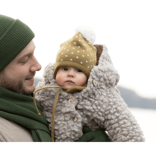 Organic Merino Wool Baby Hats and Organic Merino Mittens