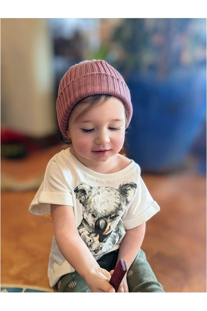 QT - Koala Cuddle - GOTS Organic Cotton Kids Tee - Nature's Wild Child
