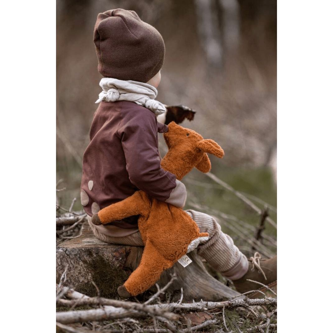 Senger - GOTS Organic Cotton Stuffed Animal - Small Cuddly Deer - Nature's Wild Child