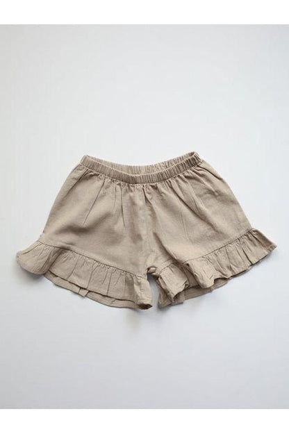 The Simple Folk - Frill Organic Linen Short - Nature's Wild Child