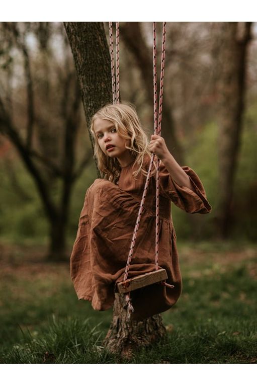 The Simple Folk - Organic Linen Sage Dress - Nature's Wild Child