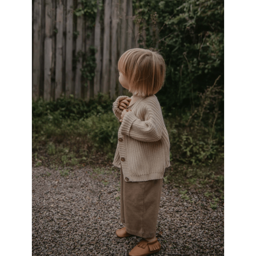 The Simple Folk - The Chunky Cardigan- Oatmeal - Nature's Wild Child