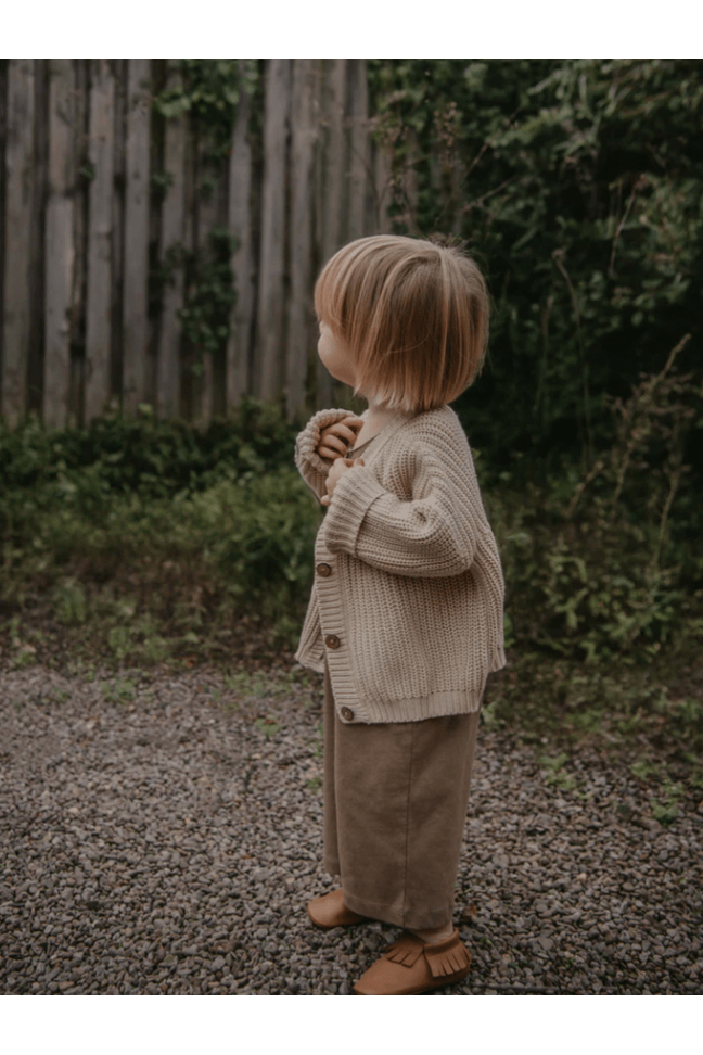 The Simple Folk - The Chunky Cardigan- Oatmeal - Nature's Wild Child