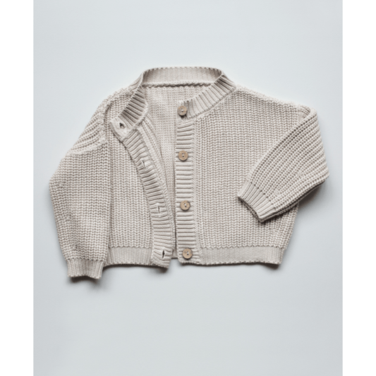The Simple Folk - The Chunky Cardigan- Oatmeal - Nature's Wild Child