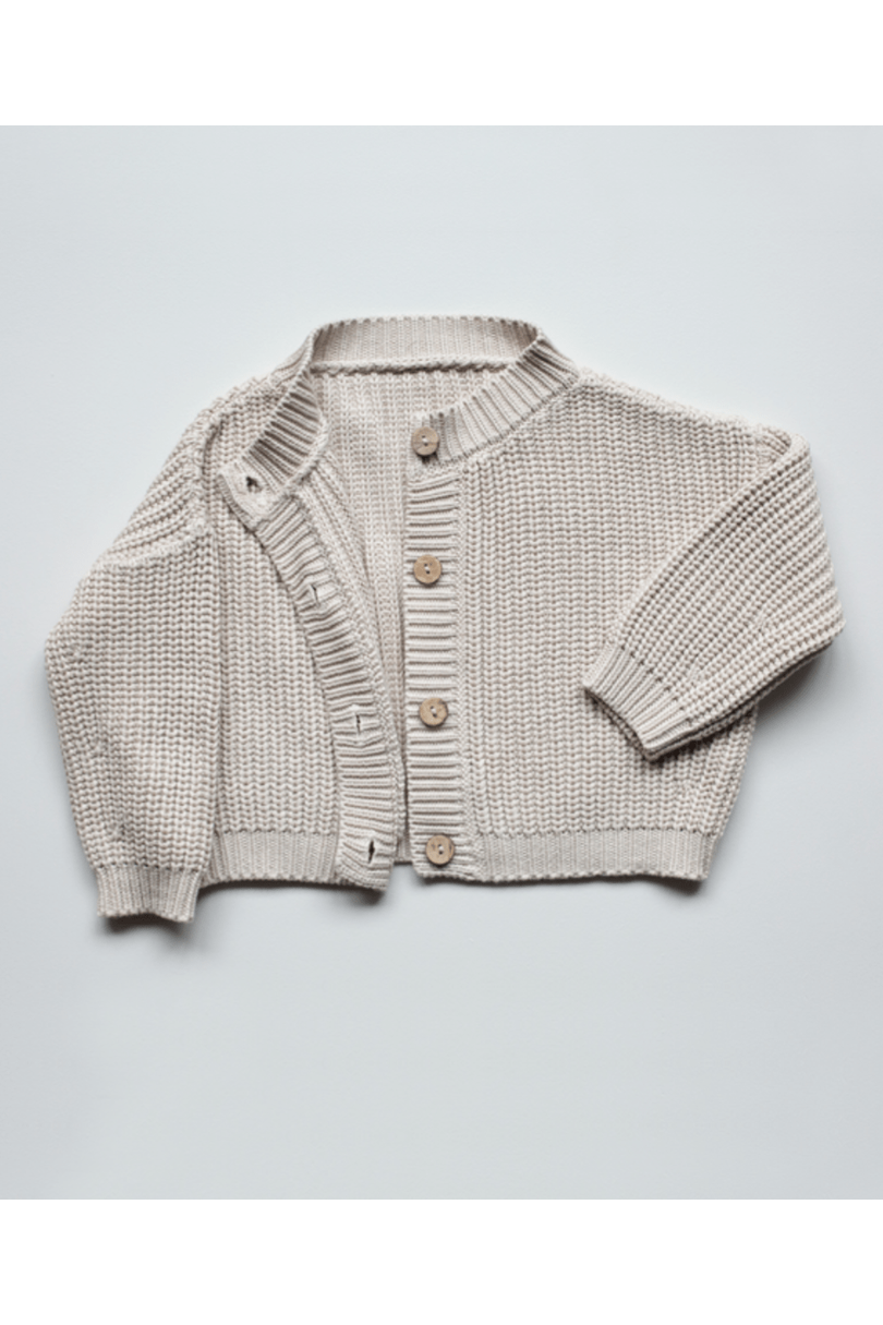 The Simple Folk - The Chunky Cardigan- Oatmeal - Nature's Wild Child