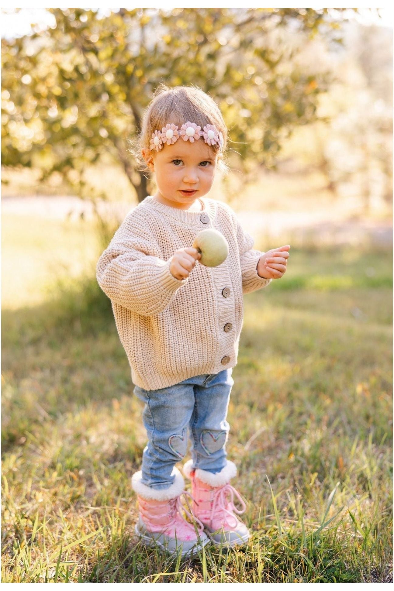 The Simple Folk - The Chunky Cardigan- Oatmeal - Nature's Wild Child