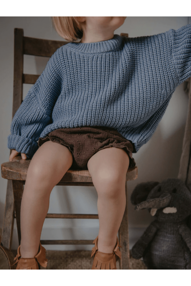 The Simple Folk - The Chunky Sweater - Cornflower Blue - Nature's Wild Child